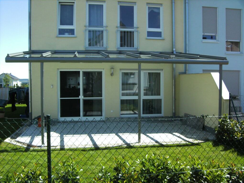 Das Terrassendach in Neckarsulm