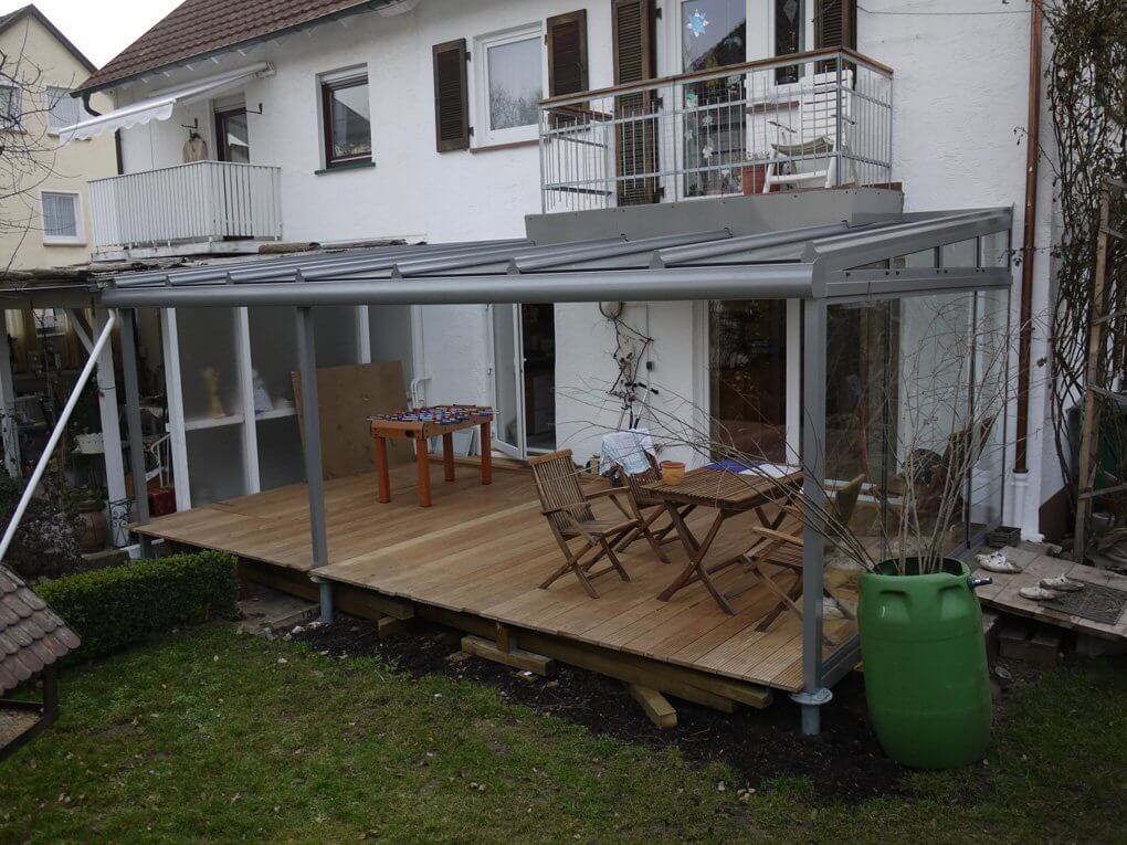 Das Terrassendach in Neuenstadt