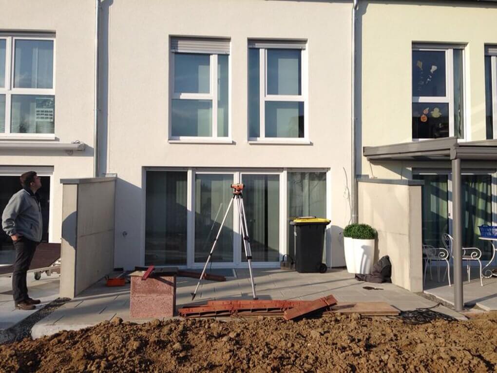 Beim Aufmass in Oberderdingen