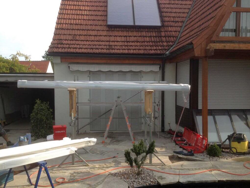 Montagebeginn in Remseck