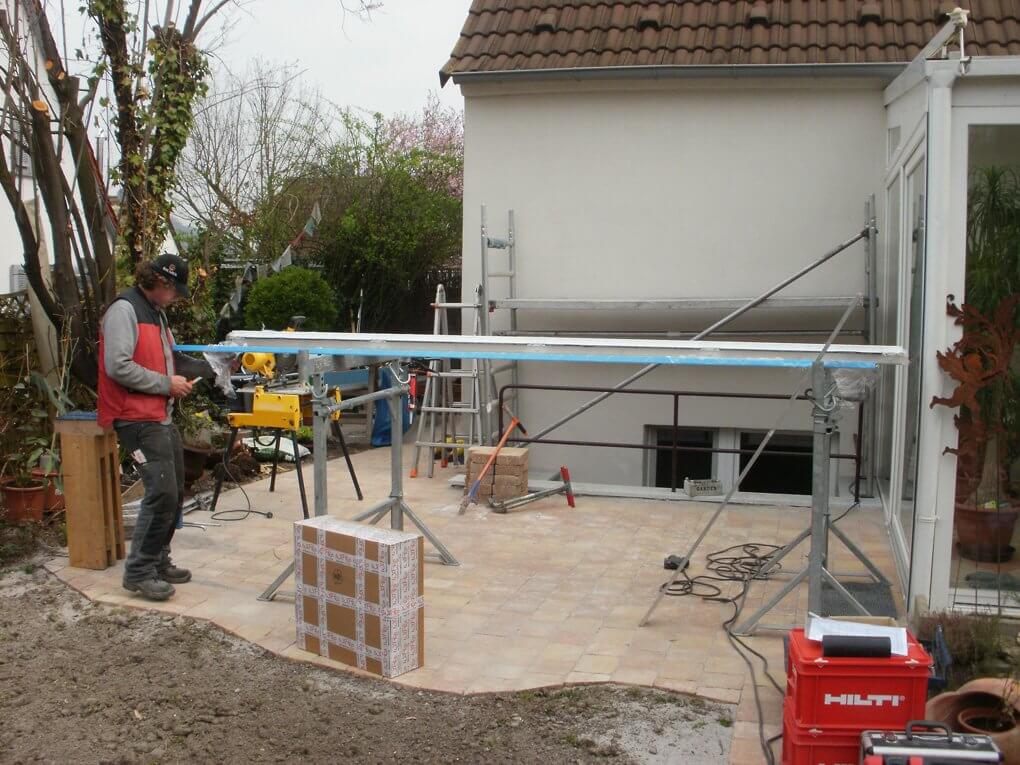 Montagebeginn in Renningen