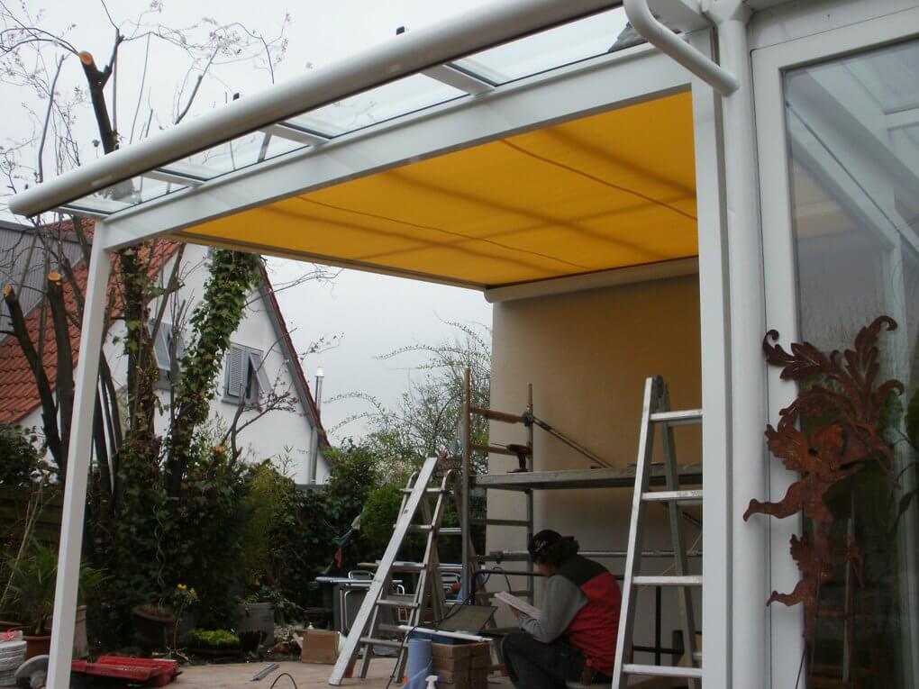 Das Terrassendach mit Markise