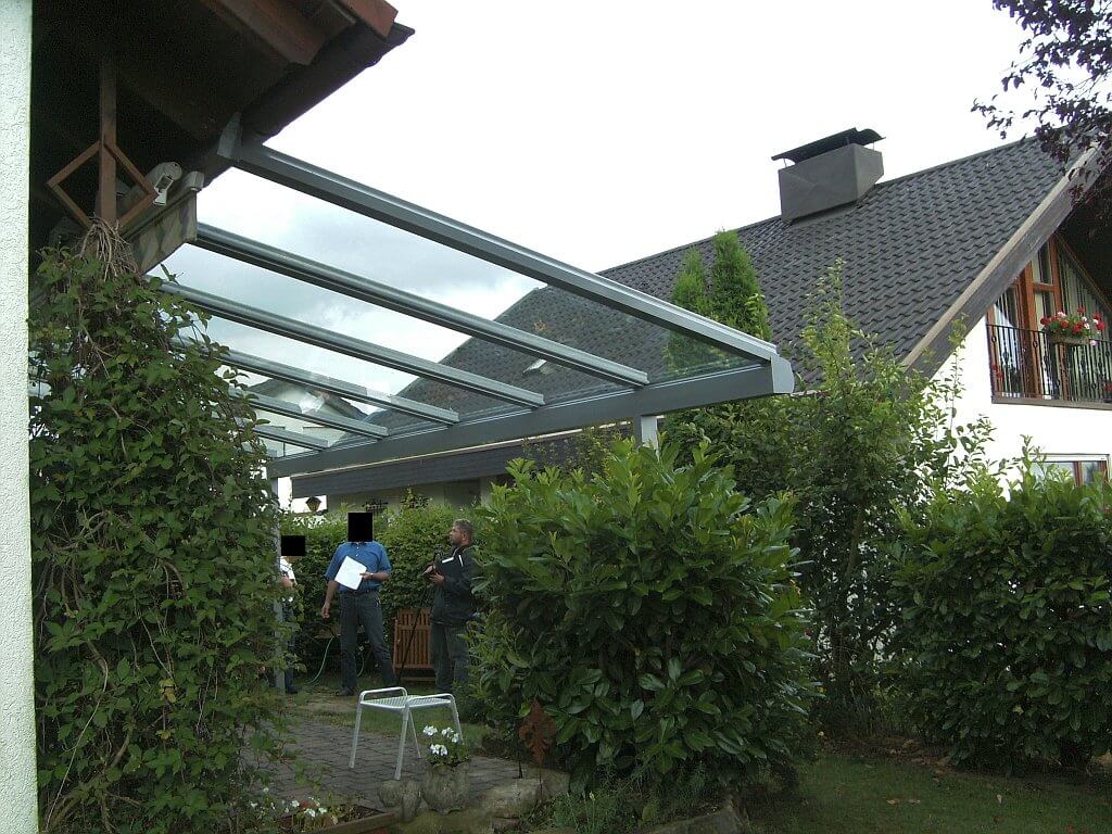 Das Terrassendach in Rutesheim