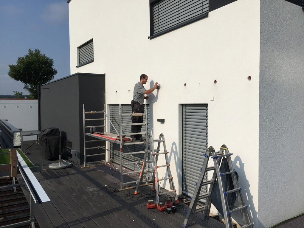 Vorbereitung am Wandanschluss