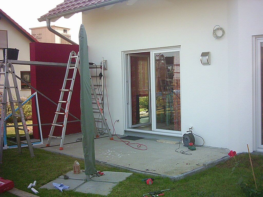 Montagebeginn in Talheim