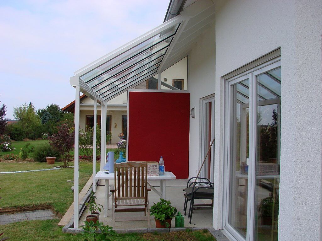 Innenansicht Terrassendach in Talheim