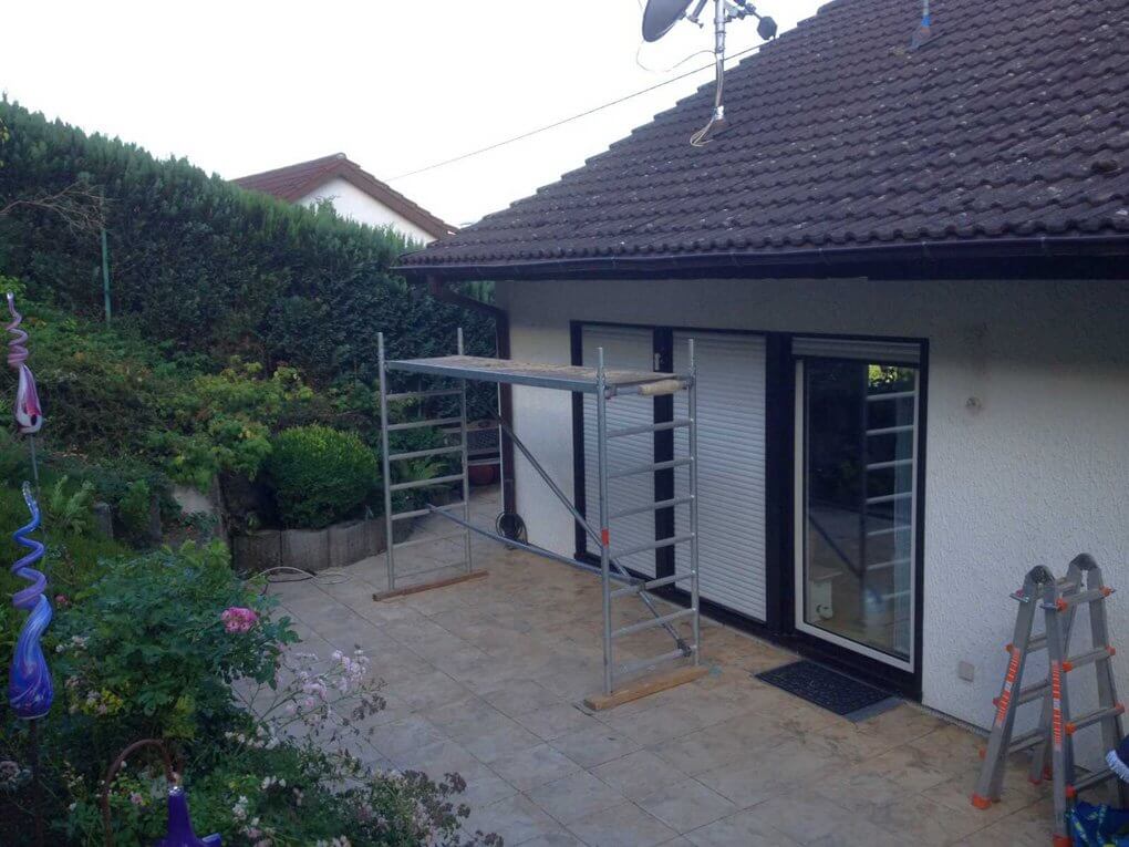 Montagebeginn in Untergruppenbach