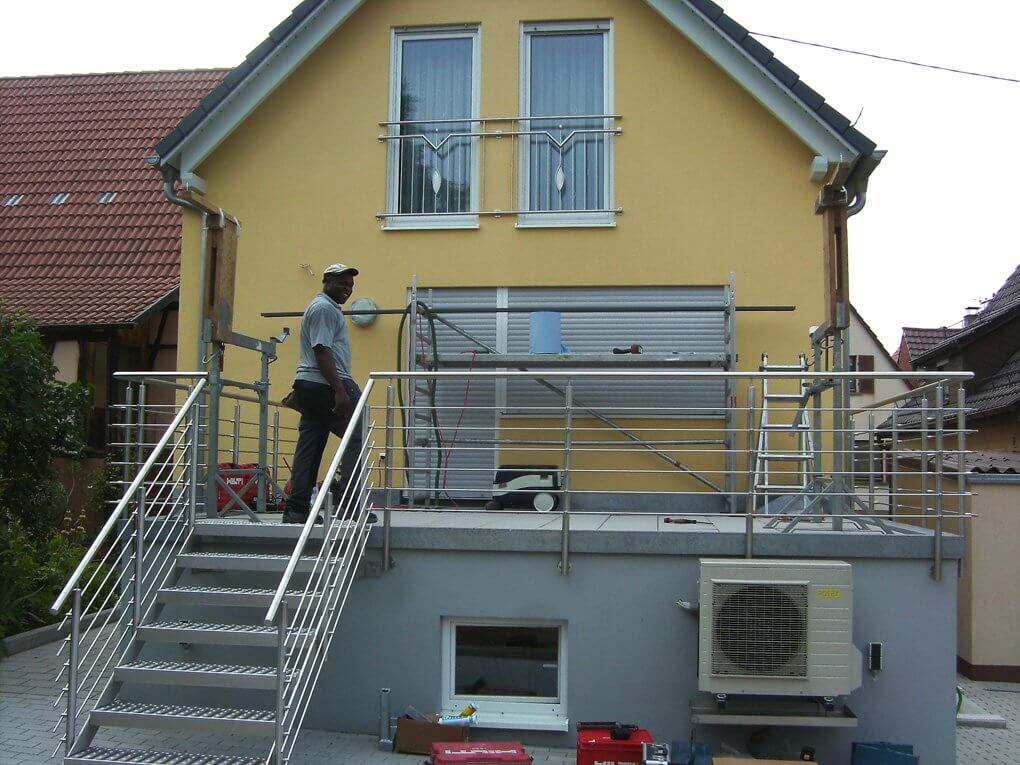 Montagebeginn in Weinsberg