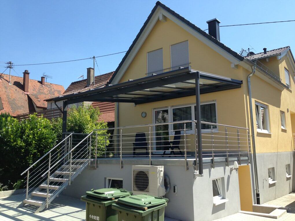 Terrassendach mit Überstand