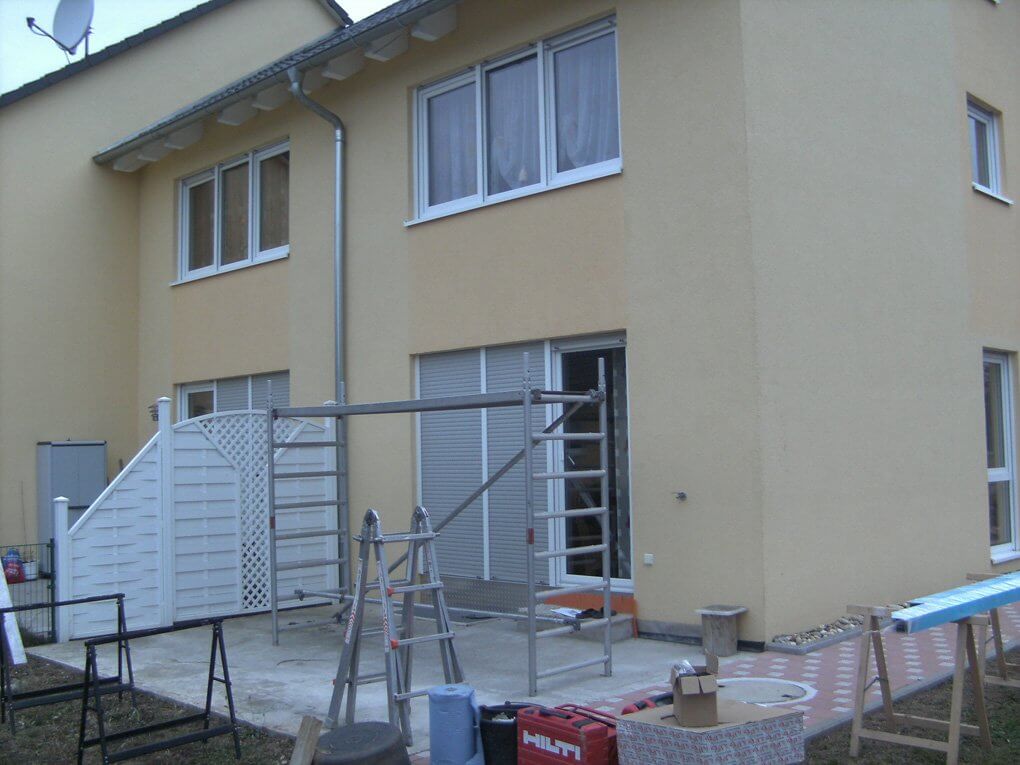 Montagebeginn in Winnenden