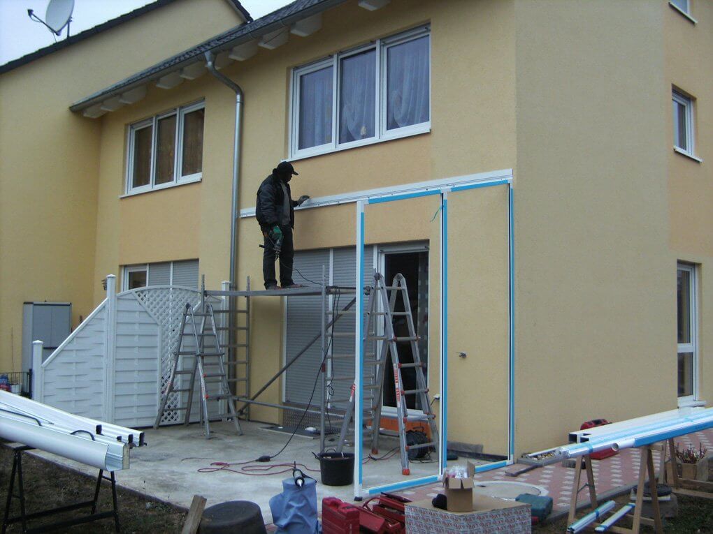 Montage der Konstruktion