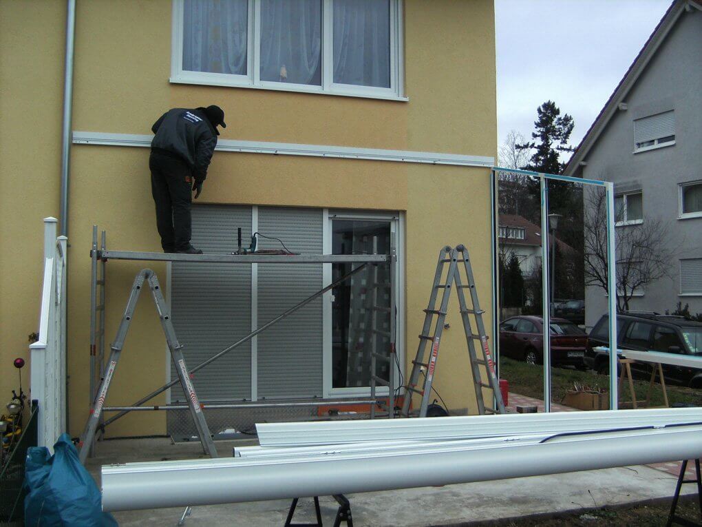 Montage der Konstruktion