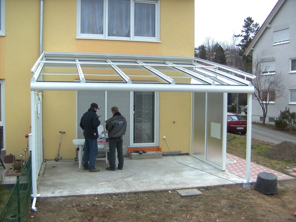 Das Terrassendach in Winnenden