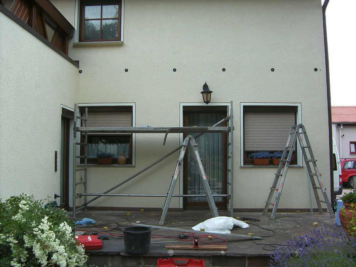 Montagebeginn in Ludwigsburg