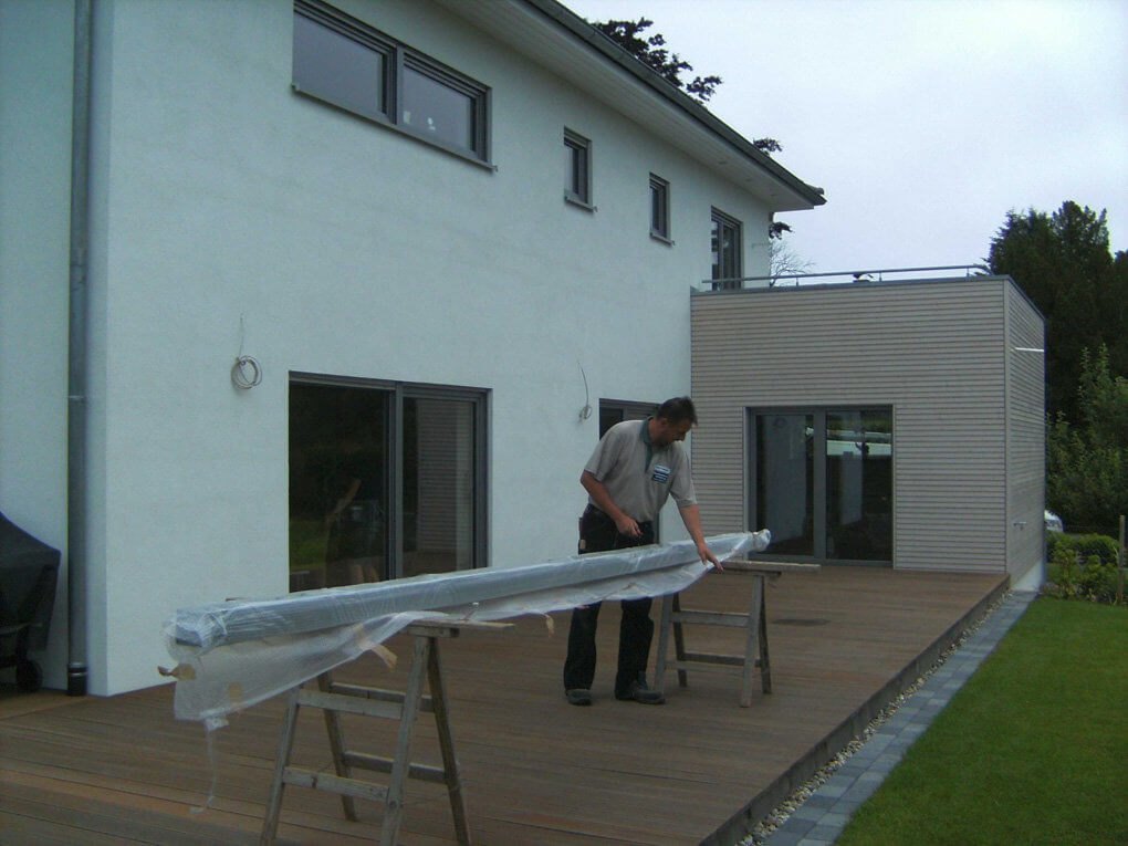 Montagebeginn durch Rainer Armbruster