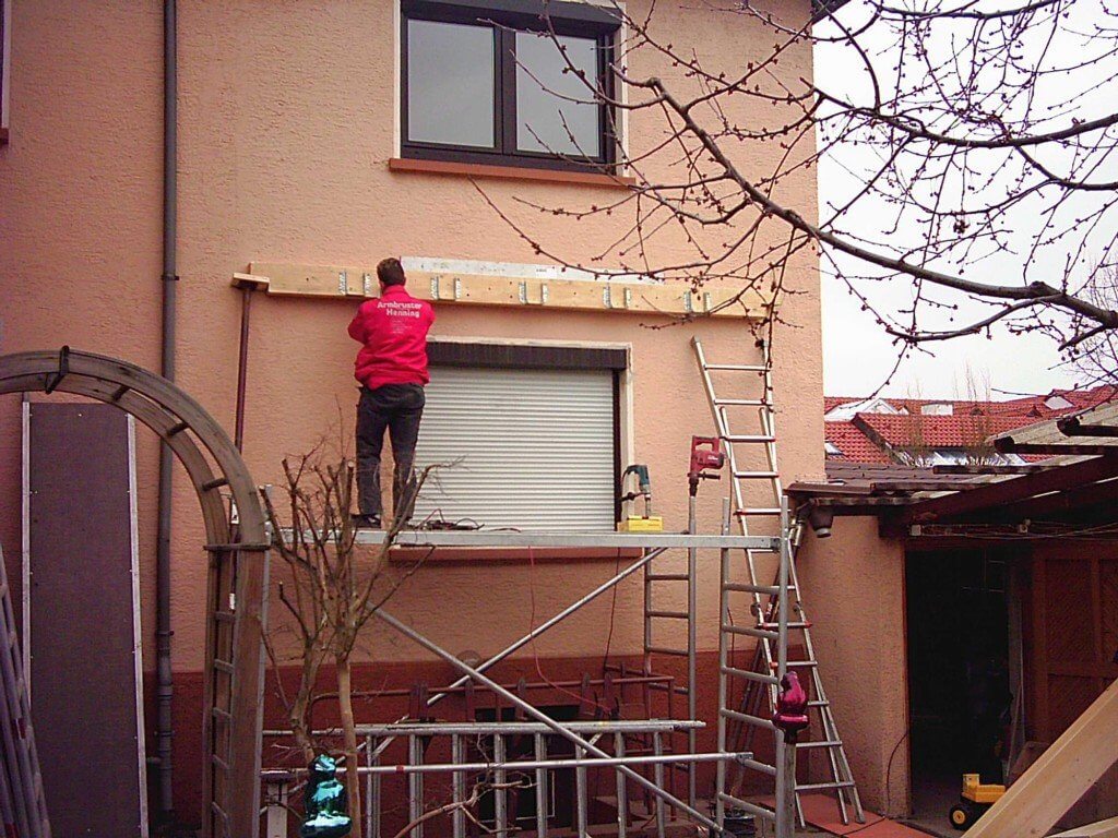 Montagebeginn in Mosbach