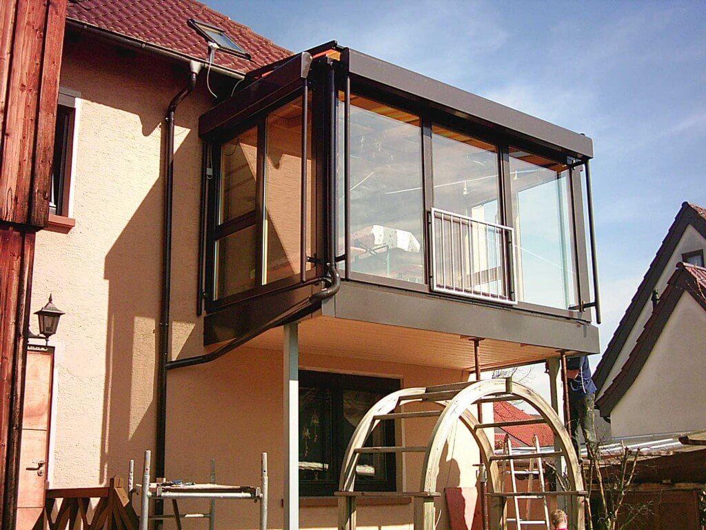 Wintergarten in Mosbach bei der Abnahme