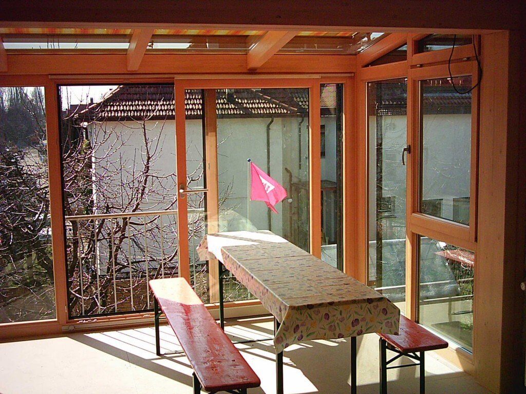 Innenansicht vom Wintergarten in Mosbach