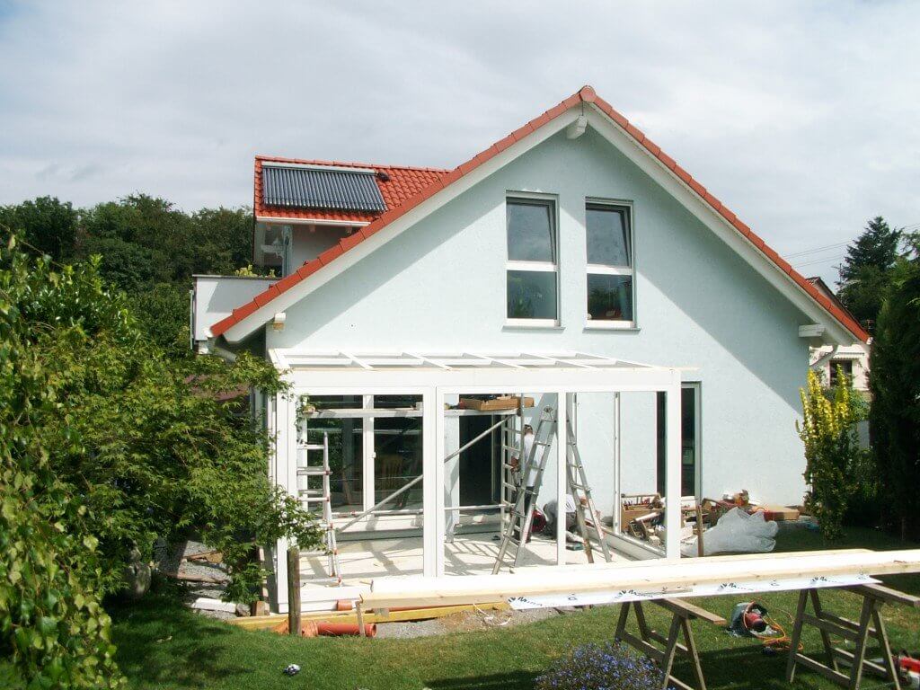 Montage am Wintergarten