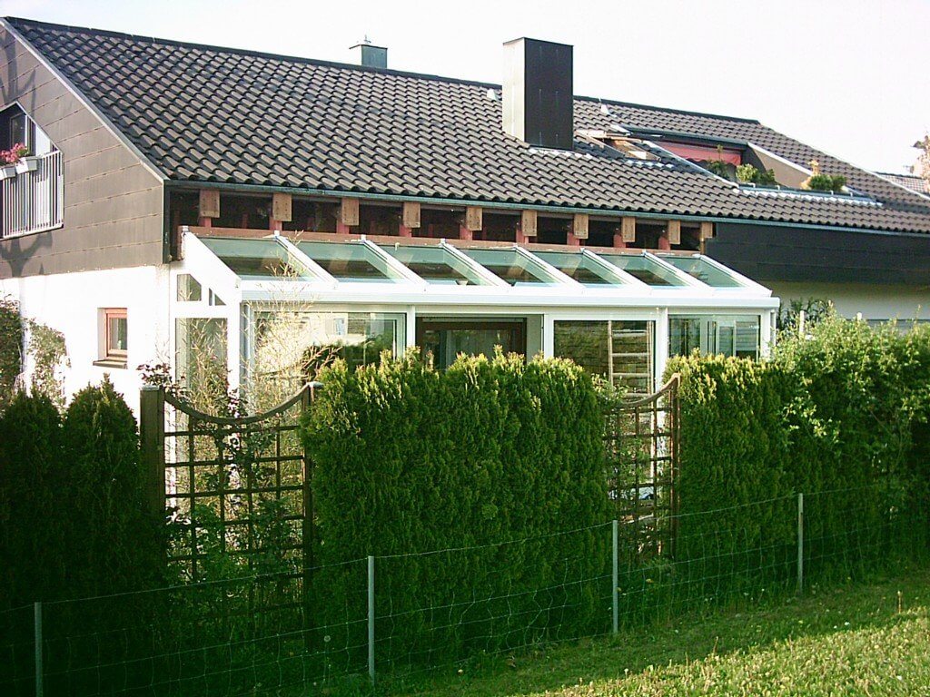 Beim einglasen des Wintergartens