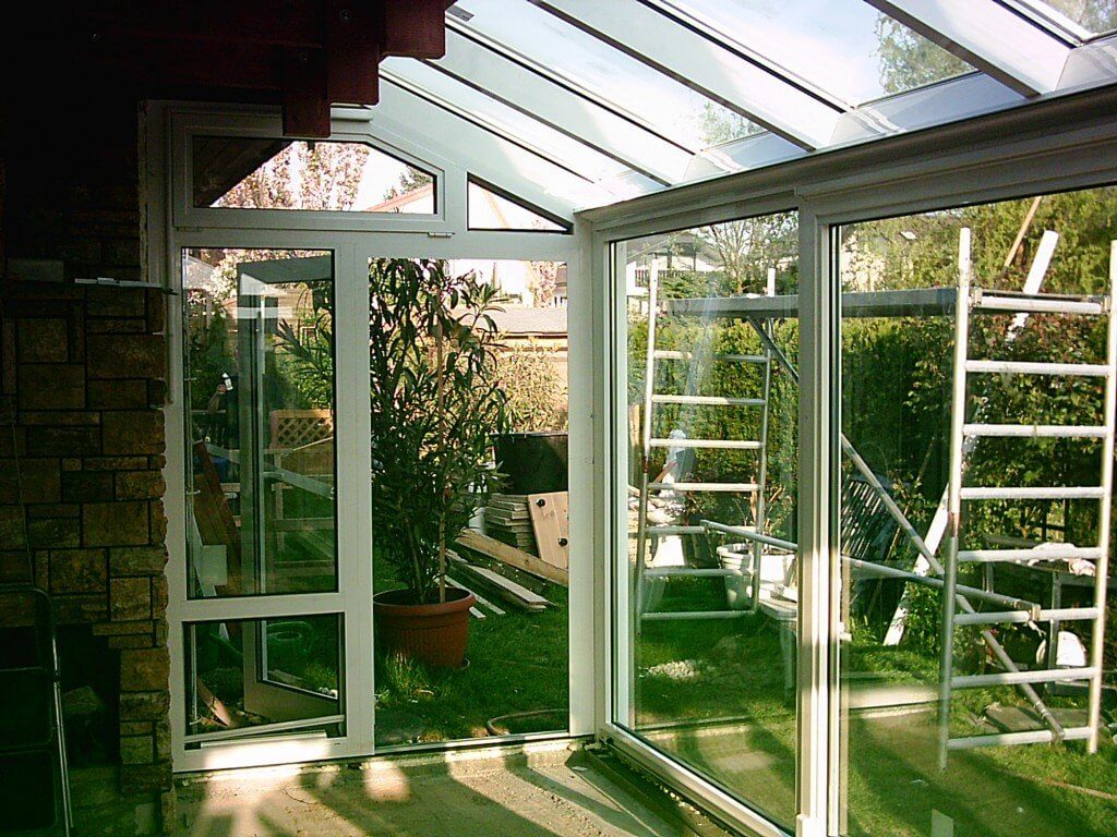 Wintergarten im Rohbau