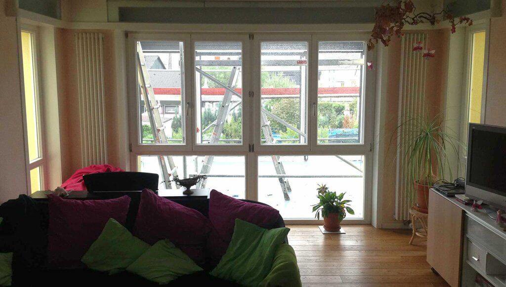 Ansicht vom Wohnzimmer