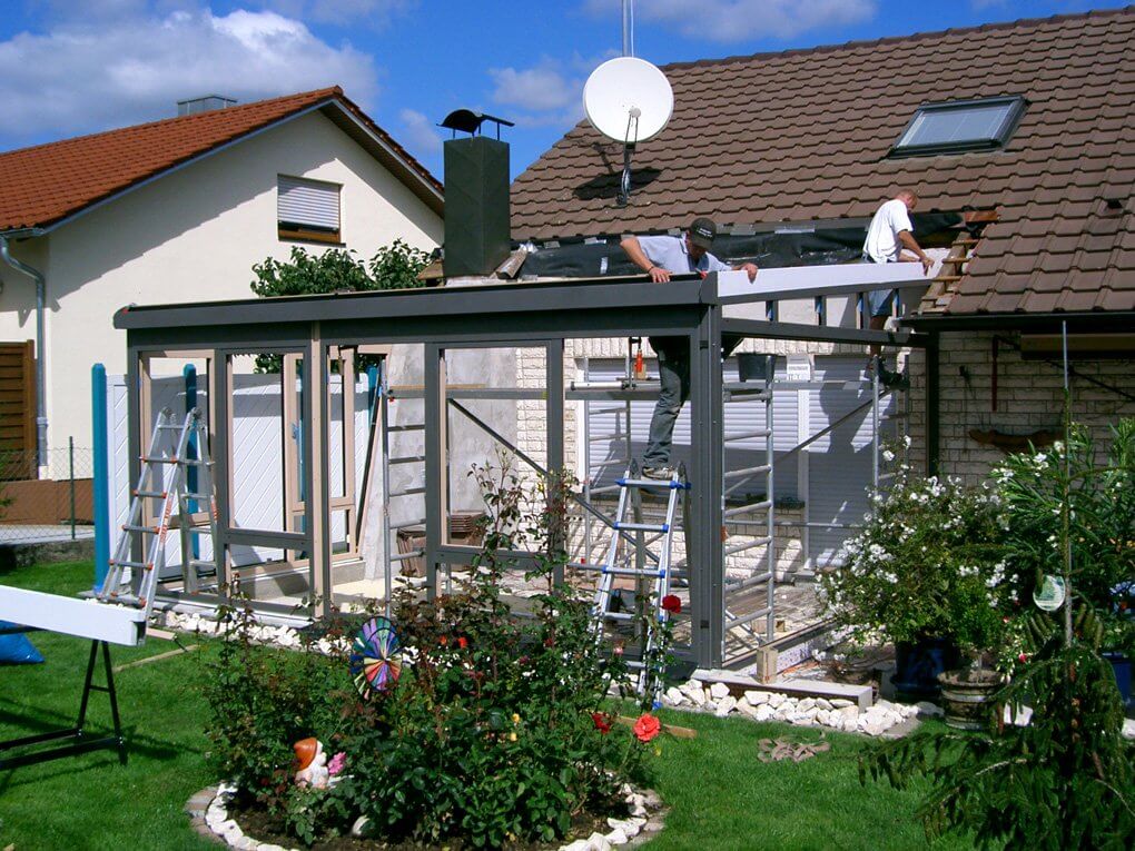 Wintergarten Montage