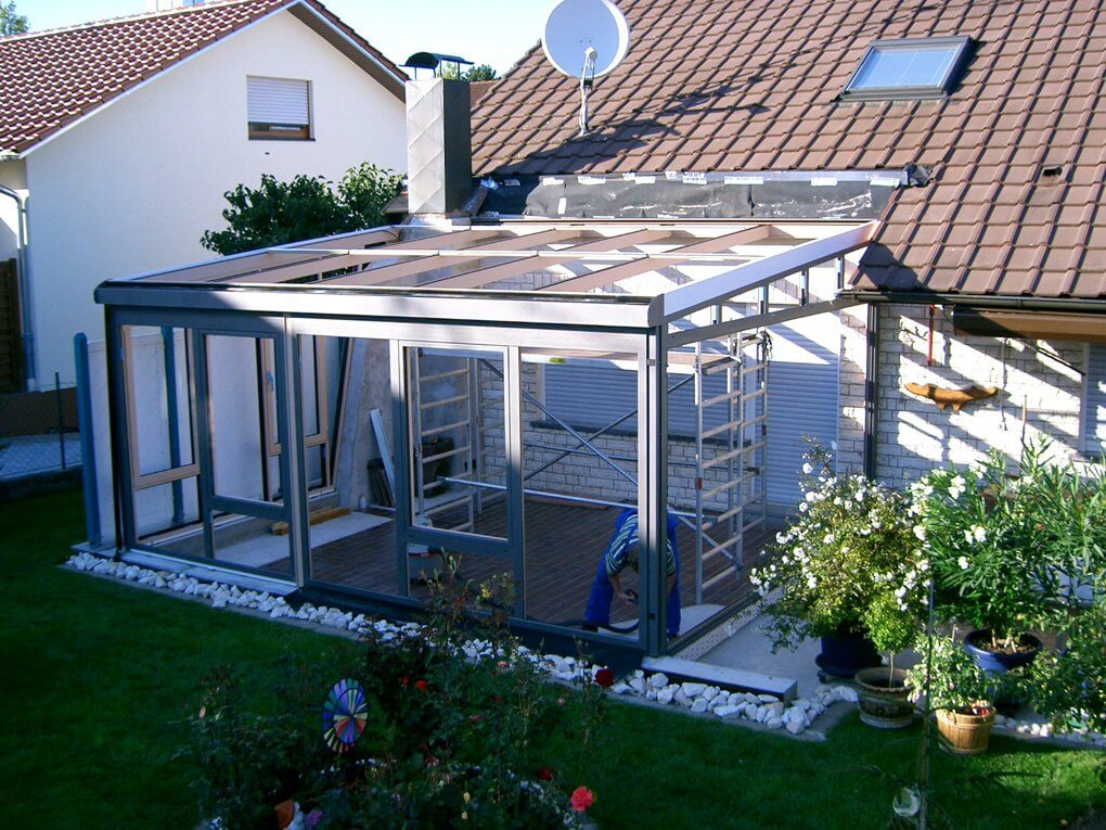 Montage am Wintergarten