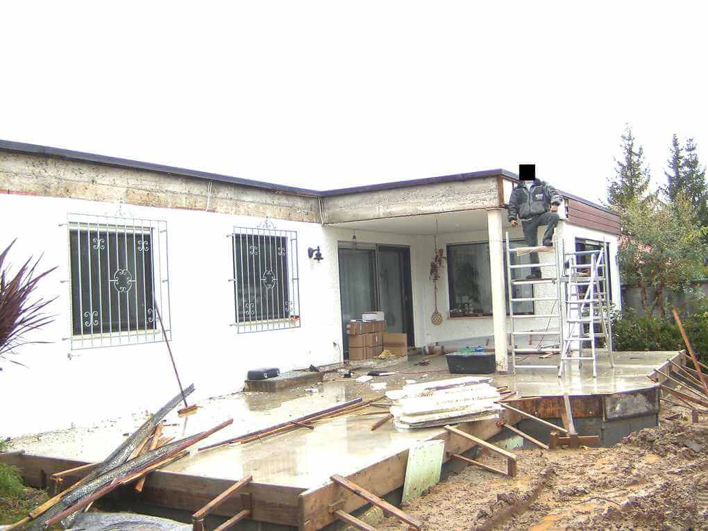 Montagebeginn in Sachsenheim