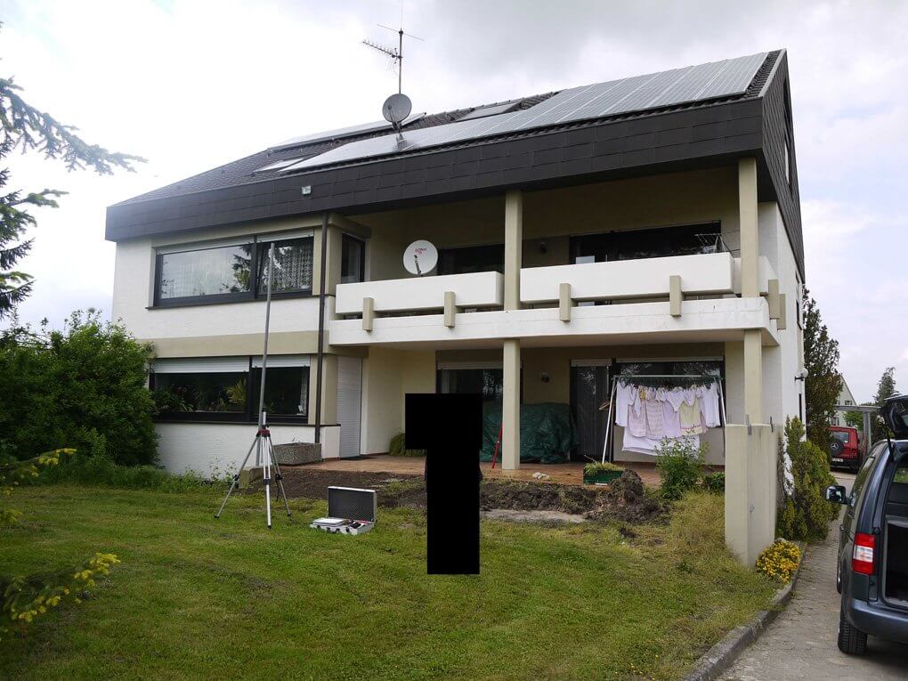 Beim Aufmass in Stammheim