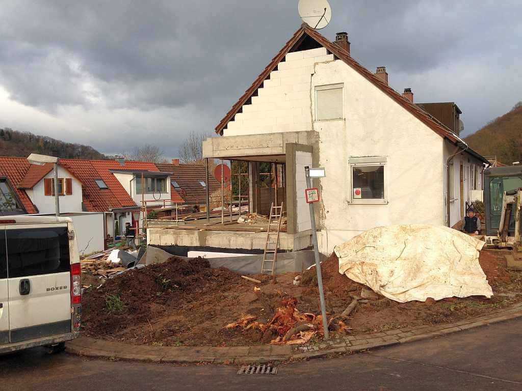 Beim Aufmass in Tamm