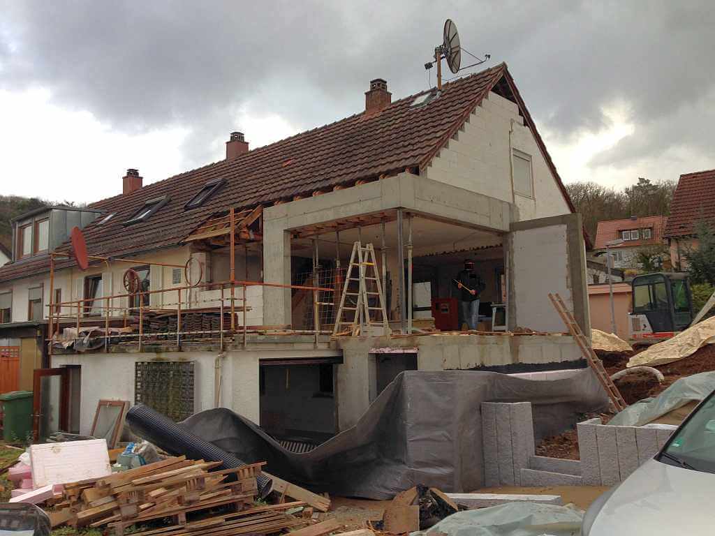 Beim Aufmass in Tamm