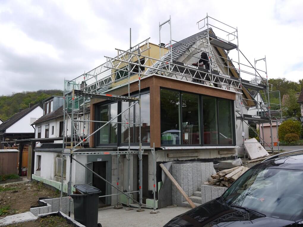 Montage am Wintergarten