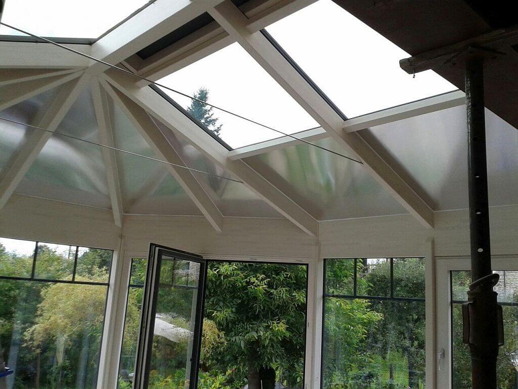 Montage Wintergarten in Ulm Innenansicht Montage Wintergarten in Ulm Innenansicht