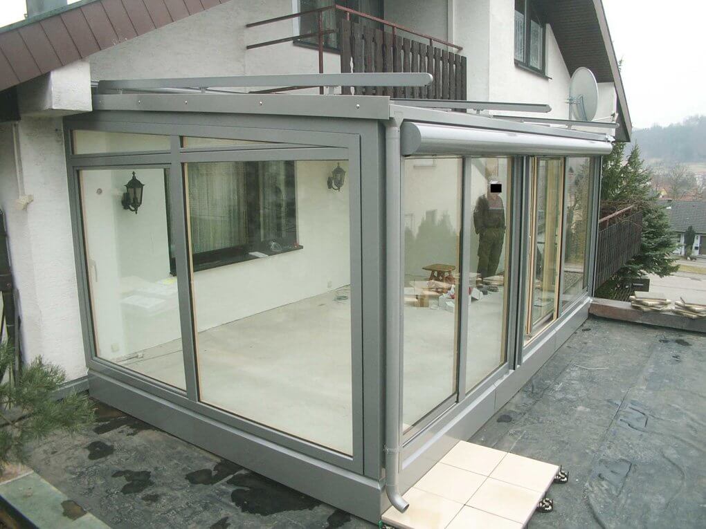 Wintergarten im Rohbau
