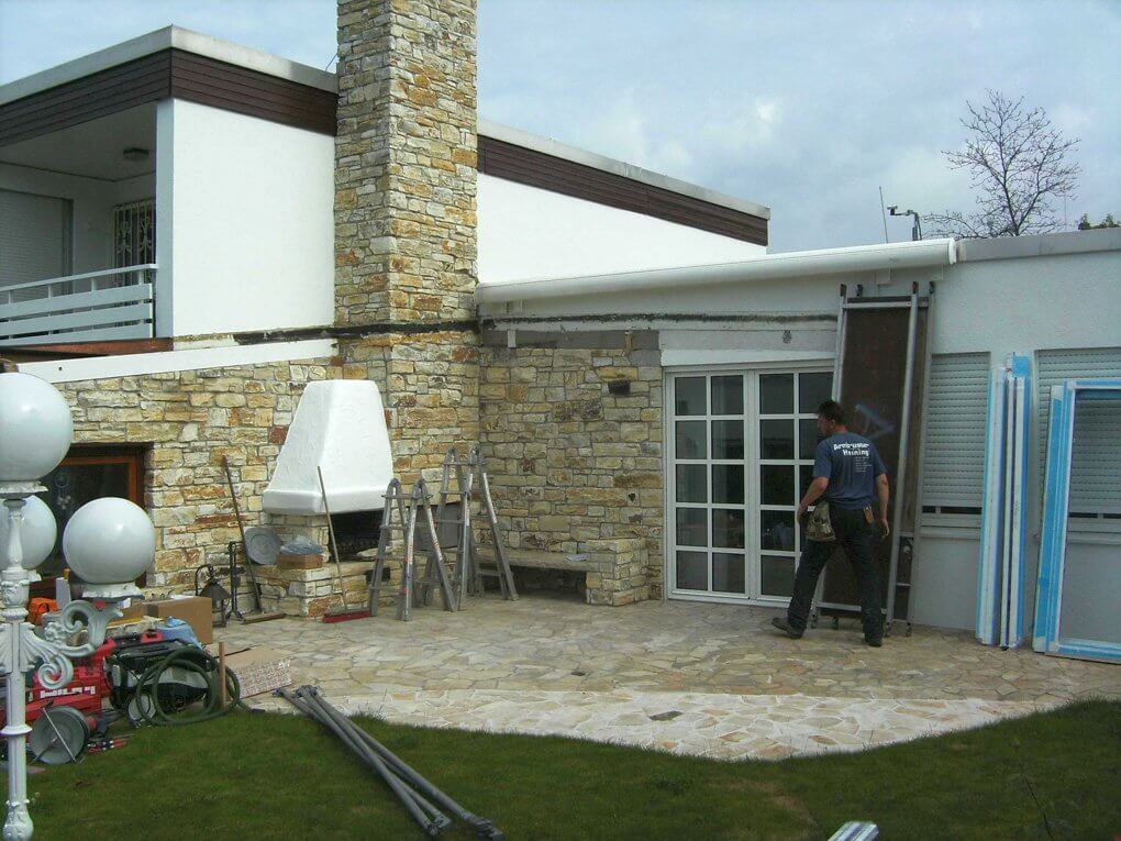 Montagebeginn durch Rainer Armbruster