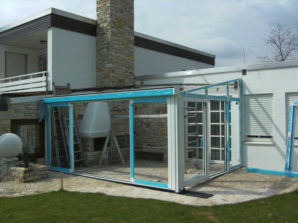 Montage am Wintergarten