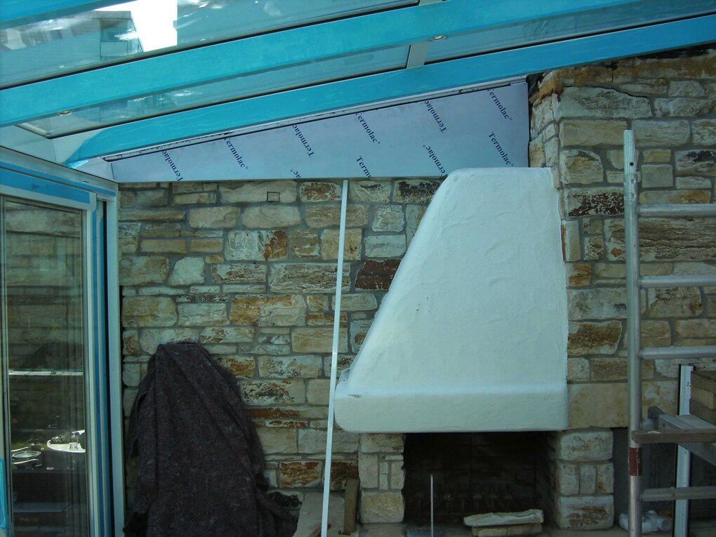 Montage am Wintergarten