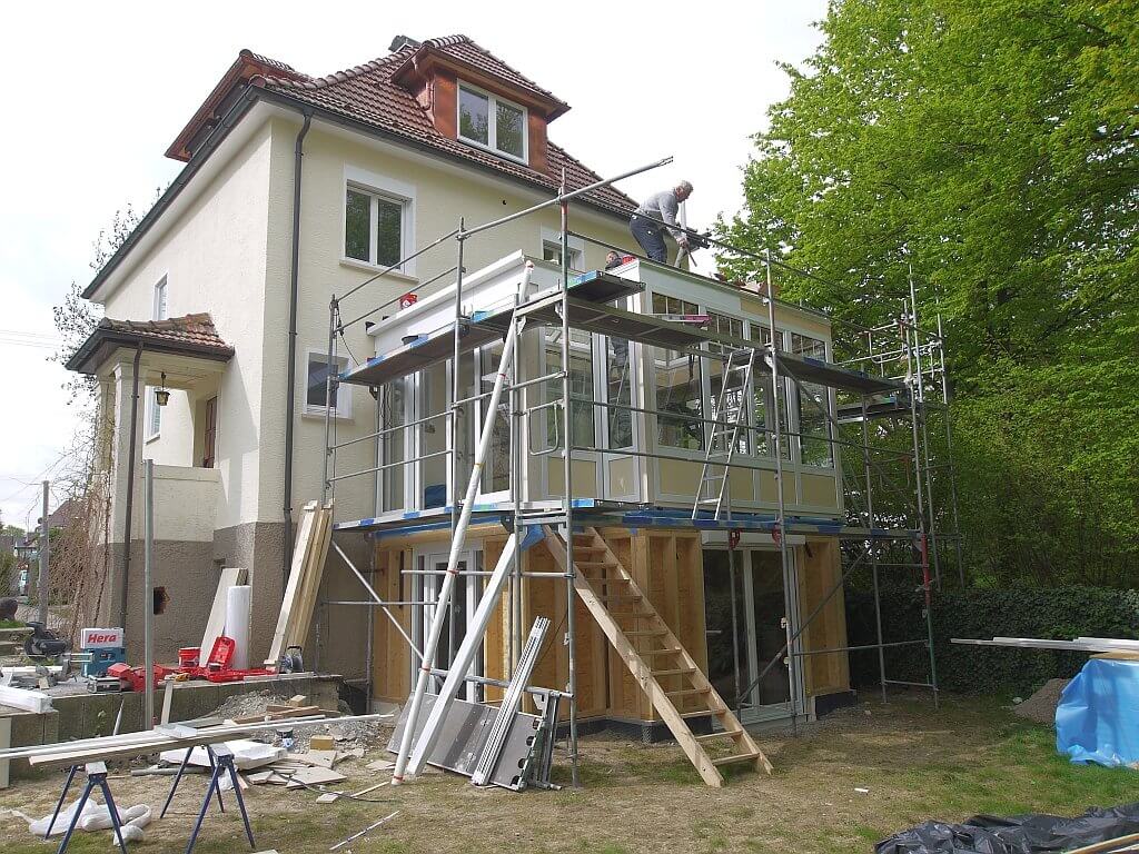 Abdichtung und Rinnenmontage