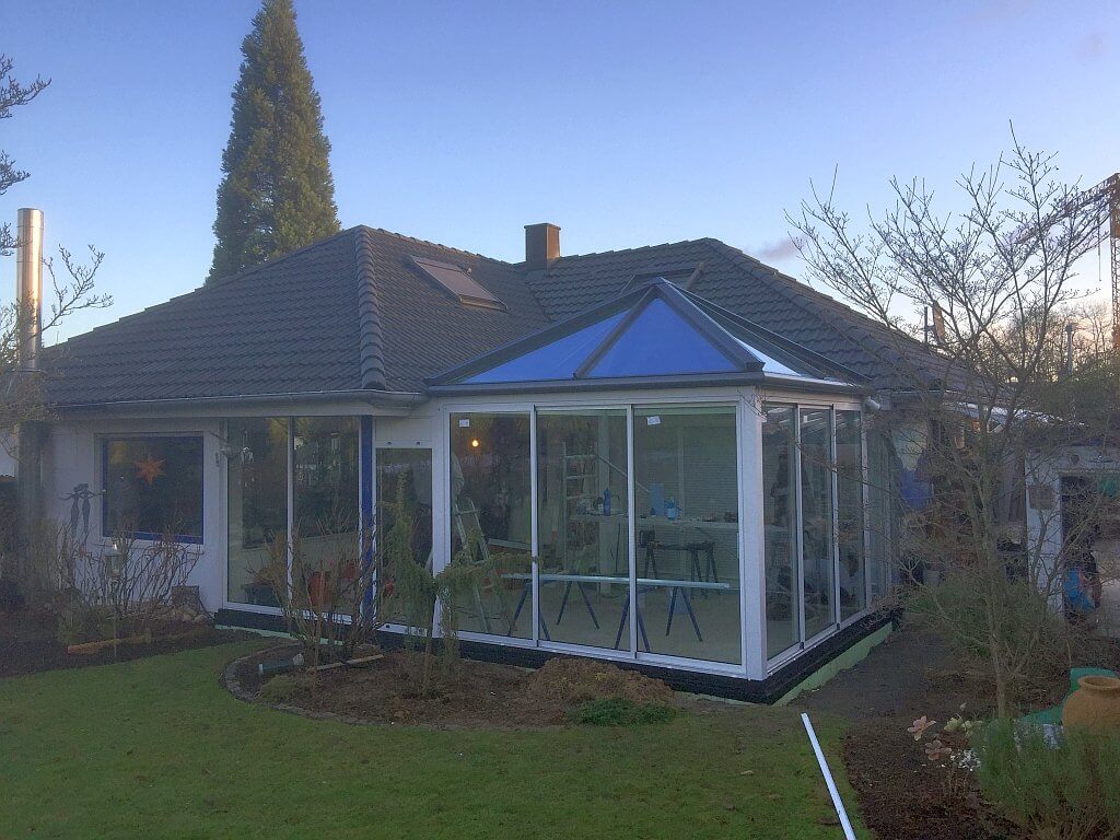 Beim einglasen der Konstruktion