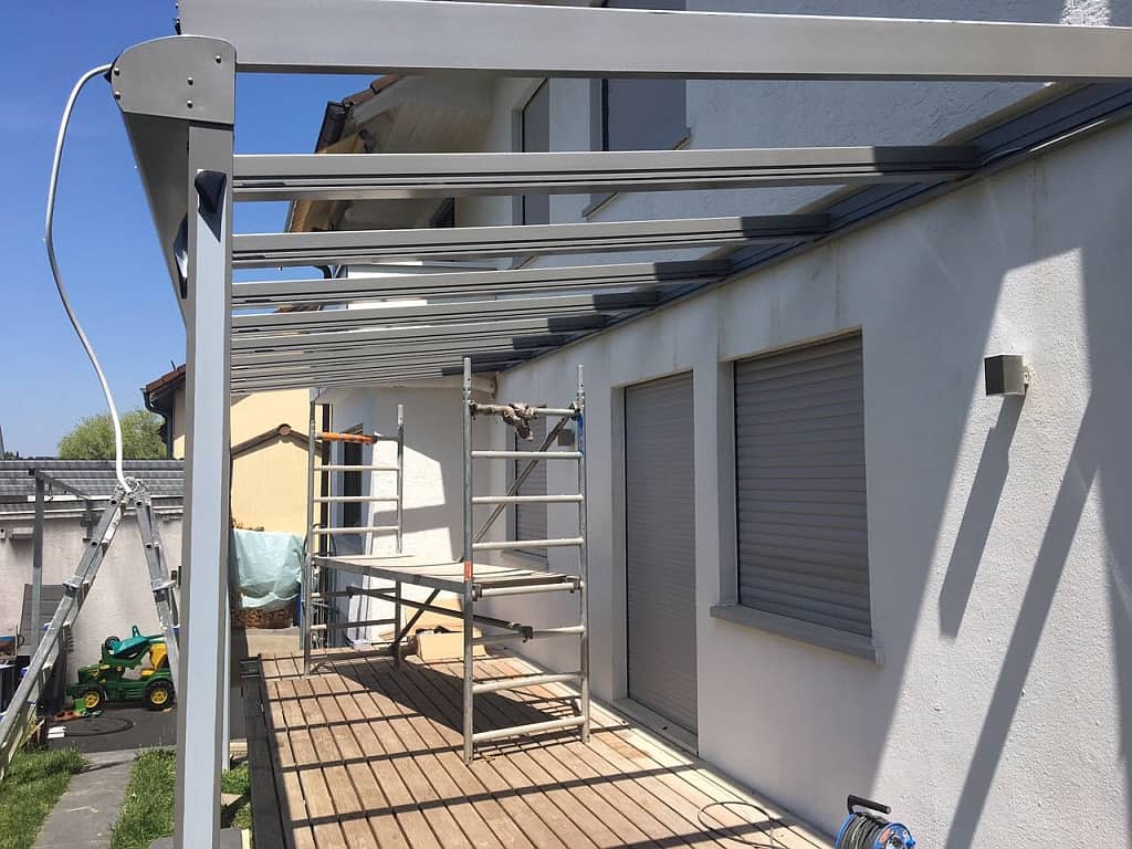 Montage der Konstruktion