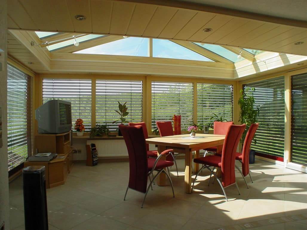 Innenansicht Flachdachwintergarten