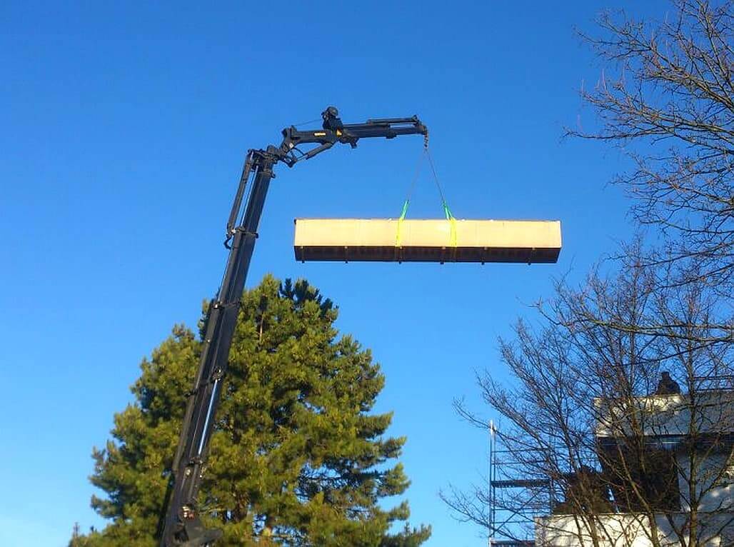 Der erste Hub in Schwieberdingen