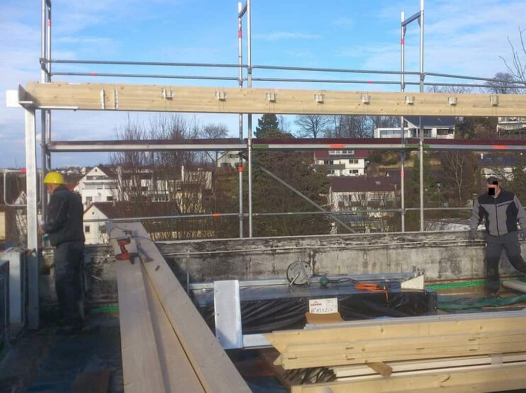 Montage der Randbalken