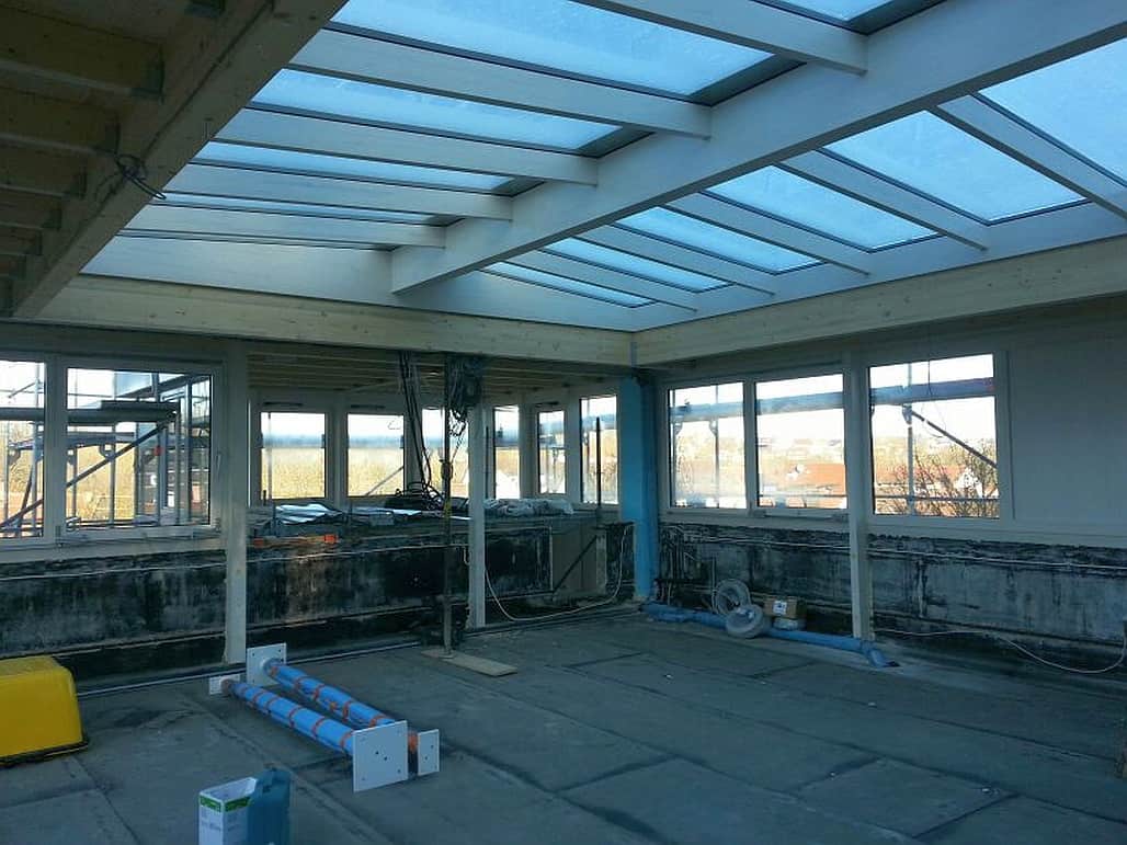 Wintergarten im Rohbau