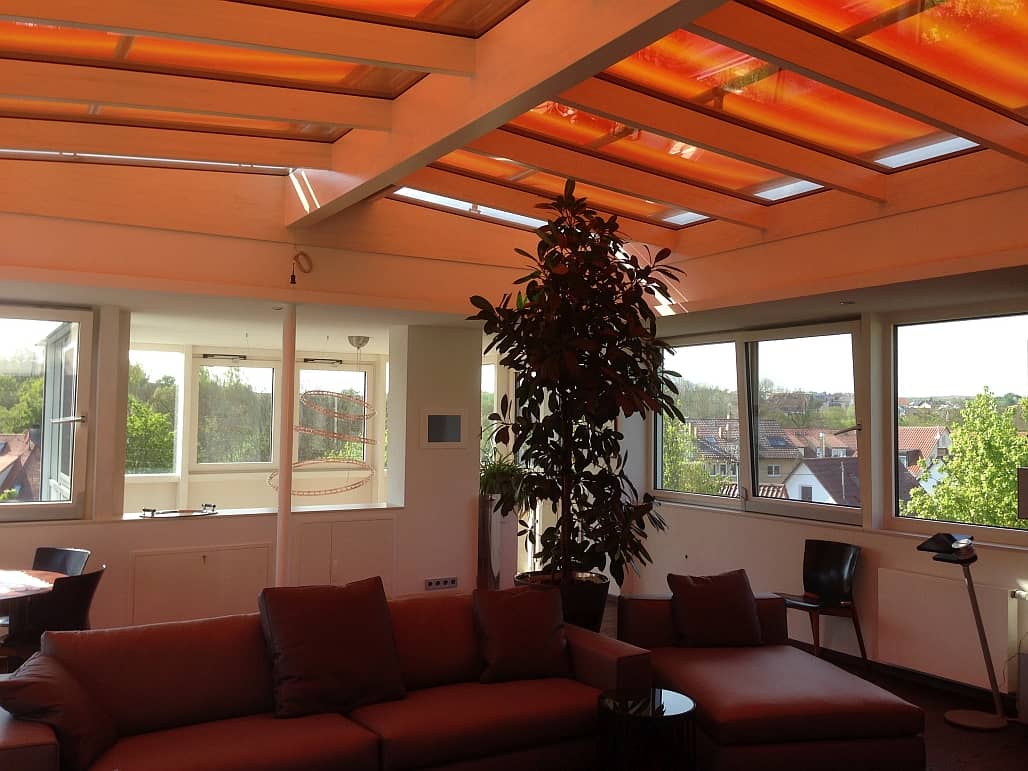 Innenansicht Flachdachwintergarten