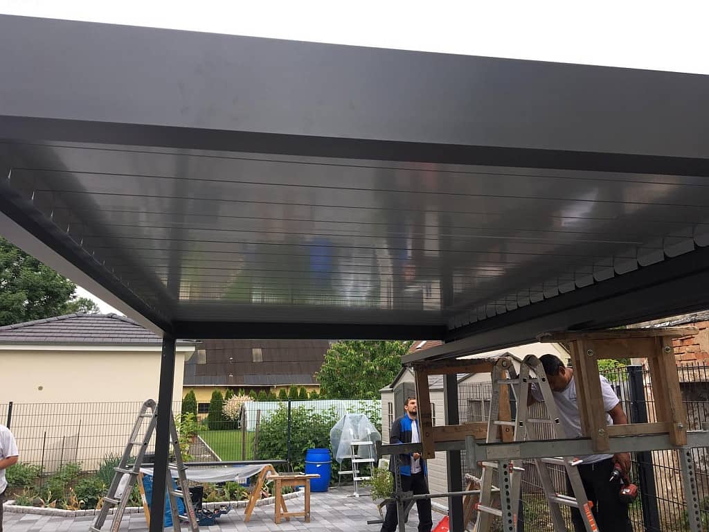 Lamellendach geschlossen