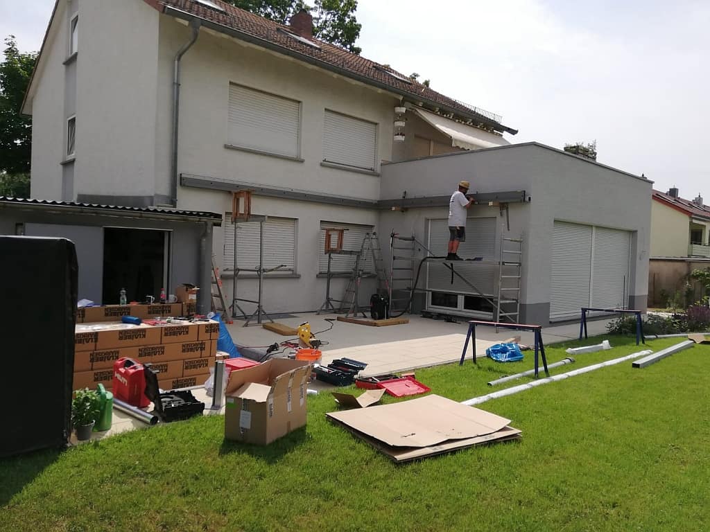 Montage der Innenecke