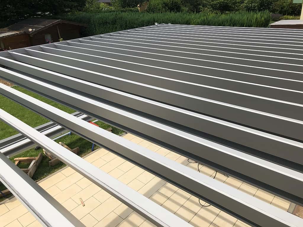 Lamellendach von oben