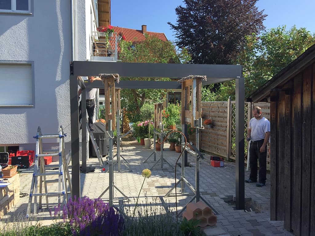 Lamellendach Grundgestell